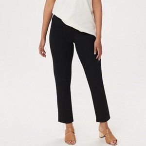 Isaac Mizrahi Live! Solid Ankle Pants P16 Black